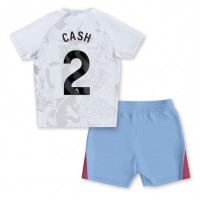 Camisa de time de futebol Aston Villa Matty Cash #2 Replicas 2º Equipamento Infantil 2023-24 Manga Curta (+ Calças curtas)